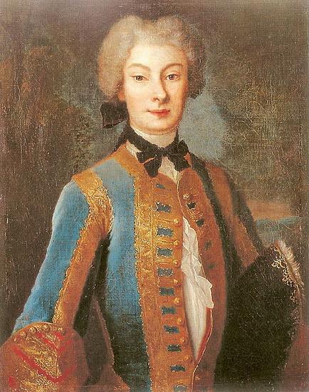 Louis de Silvestre Anna Orzelska in riding habit. oil painting picture